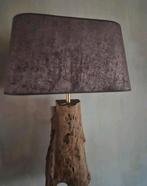 Gave boomstronk wandlamp inc kap, Huis en Inrichting, Bruin, Ophalen of Verzenden, Zo goed als nieuw, 50 cm of meer