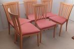 Eettafelstoelen., Huis en Inrichting, Stoelen, Ophalen, Bruin, Zo goed als nieuw, Vijf, Zes of meer stoelen