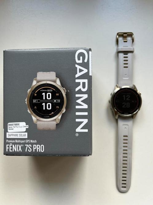 Garmin Fenix 7s Pro, Sieraden, Tassen en Uiterlijk, Sporthorloges, Zo goed als nieuw, Android, Zwart, Conditie, Ophalen of Verzenden