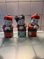 3  Chinese Porseleinen Geluks Poppetjes, Antiek en Kunst, Antiek | Keramiek en Aardewerk, Ophalen of Verzenden