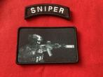Badge van de Sniper met velro, Verzamelen, Militaria | Algemeen, Ophalen of Verzenden, Landmacht, Nederland, Boek of Tijdschrift