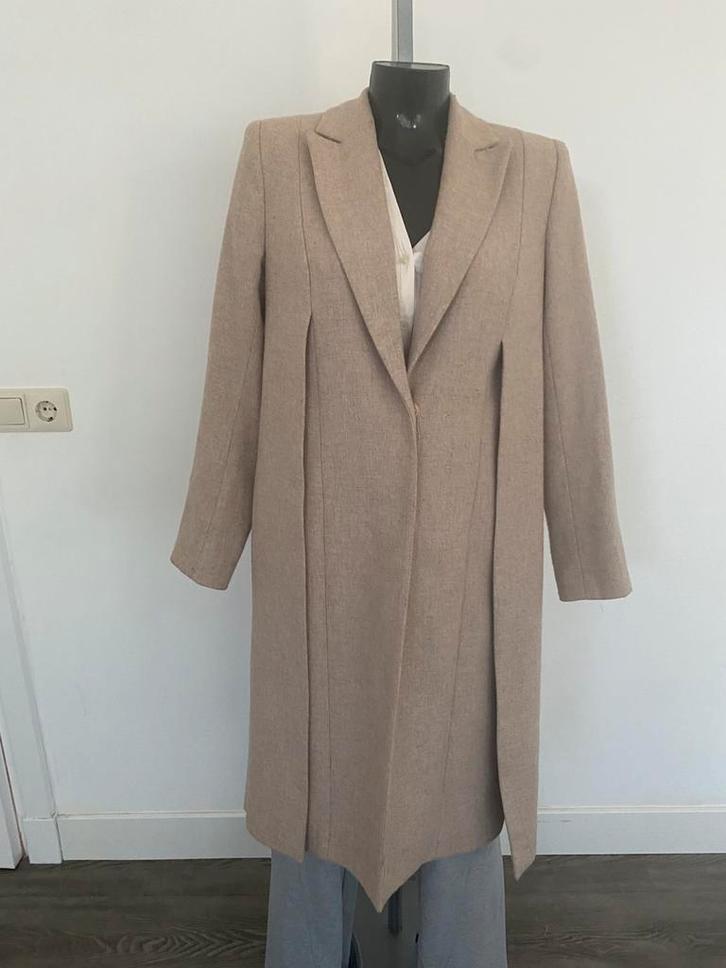 Wollen jas ST Studio maat 40 camelkleurig, Kleding | Dames, Jassen | Winter, Zo goed als nieuw, Maat 38/40 (M), Beige, Ophalen of Verzenden