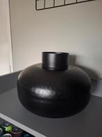 Zwarte bol vaas, Huis en Inrichting, Woonaccessoires | Vazen, Ophalen, Overige materialen, Gebruikt, Zwart