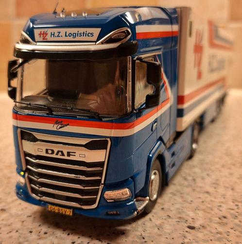 DAF XG trekker met koeloplegger "H.Z. Logistics - Maasdijk", Hobby en Vrije tijd, Modelauto's | 1:50, Nieuw, Bus of Vrachtwagen