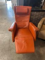 Leren fauteuils 15,- per stuk, Huis en Inrichting, Ophalen of Verzenden, Gebruikt, 75 tot 100 cm