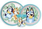 Bluey Kinderservies Magnetron - 3-delig Eetsetje / Dinnerset, Ophalen of Verzenden, Nieuw
