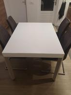 Eettafel, heeft enige gebruikersschade (zonder stoelen), Huis en Inrichting, Tafels | Eettafels, Ophalen, Gebruikt, 50 tot 100 cm