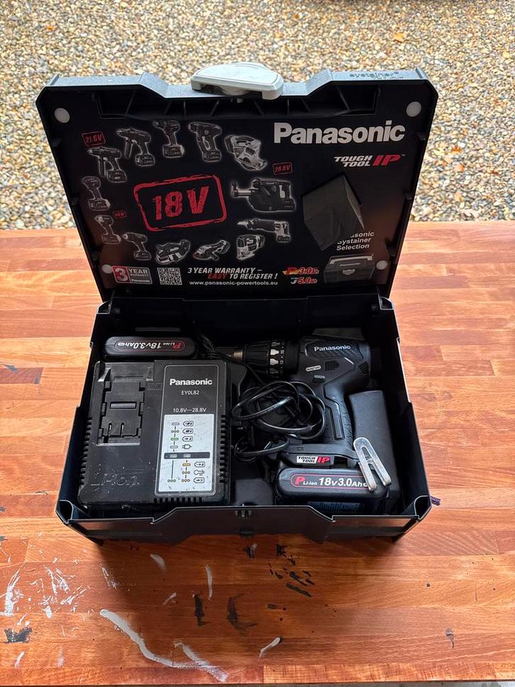 Panasonic Boormachine - Krachtig en Betrouwbaar!, Doe-het-zelf en Verbouw, Gereedschap | Boormachines, Gebruikt, Boormachine, Minder dan 400 watt