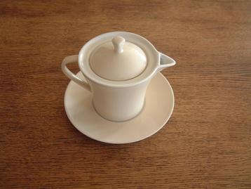 Nieuw puntgaaf theepot theepotje crèmekleurig beschikbaar voor biedingen