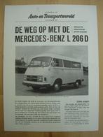 Mercedes 206D 1971 Test Brochure - Hanomag, Boeken, Zo goed als nieuw, Ophalen, Mercedes-Benz, Mercedes