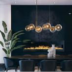 Supermooie hanglamp met 8 glazen bollen, Huis en Inrichting, Lampen | Hanglampen, Nieuw, Ophalen of Verzenden, Hotel chique, 75 cm of meer