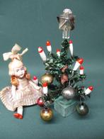 Antiek kerstboompje voor het poppenhuis en de poppenkamer, Antiek en Kunst, Ophalen of Verzenden