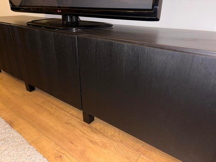 Tv meubel ikea zwart (BESTA), Huis en Inrichting, Kasten | Televisiemeubels, Zo goed als nieuw, Minder dan 100 cm, 150 tot 200 cm