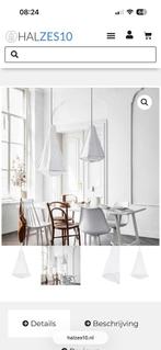 Nieuwe grote witte lamp Torch vt wonen japandi, Huis en Inrichting, Lampen | Hanglampen, Ophalen of Verzenden, Nieuw, Stof, Minder dan 50 cm