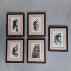 Big five schilderijen set 5 stuks, Antiek en Kunst, Ophalen of Verzenden