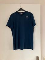 Gymshark sportshirt donkerblauw maat M, Kleding | Heren, Sportkleding, Ophalen of Verzenden, Zo goed als nieuw, Blauw