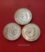 2 1/2 gulden zilver 1959 1960 1961, Ophalen of Verzenden, Koningin Juliana, 2½ gulden, Zilver