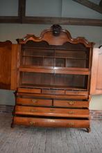 Prachtig antiek Hollands eiken houten biedermeier kabinet., Verzenden
