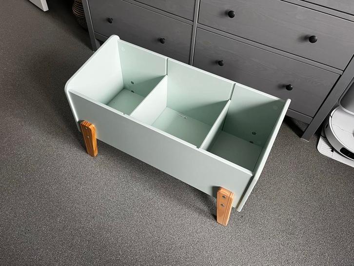 Lichtgroene Boekenbak met 3 Vakken, Kinderen en Baby's, Kinderkamer | Commodes en Kasten, Zo goed als nieuw, Kast, Minder dan 90 cm