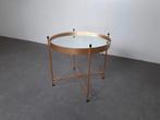 Spiegelblad Bijzettafeltje, Ophalen, Minder dan 45 cm, Minder dan 55 cm, Metaal of Aluminium