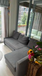 FRIHETEN Slaapbank donkergrijs, Huis en Inrichting, Ophalen, 125 tot 150 cm, Driepersoons, Zo goed als nieuw