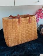 Rieten Ibiza style strand boodschappen tas, Sieraden, Tassen en Uiterlijk, Tassen | Damestassen, Ophalen, Zo goed als nieuw, Shopper