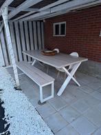 Tuintafel, Tuin en Terras, Tuintafels, Ophalen, Gebruikt, Rechthoekig, Hout