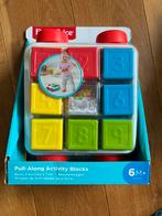 Fisher Price trekwagen blokkenwagen met trekkoord NIEUW, Kinderen en Baby's, Ophalen of Verzenden, Nieuw, Speelset