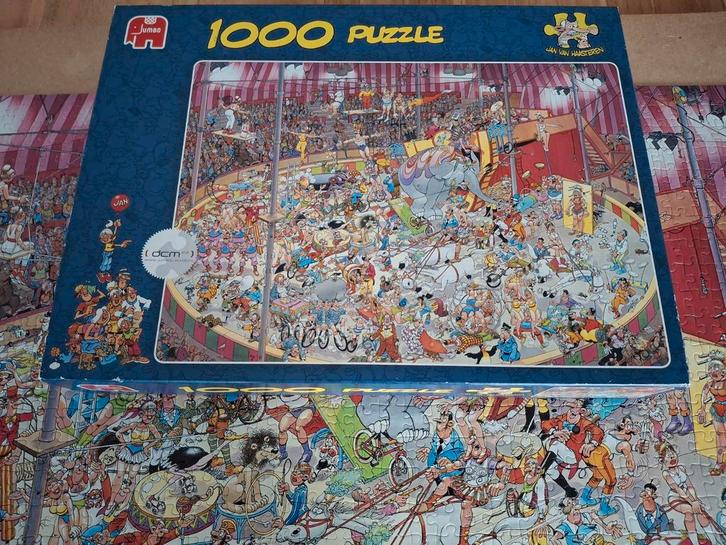 J.V.HAASTEREN HET CIRCUS!!                    🐘🐴🦁🐰🐶🐱🦏, Hobby en Vrije tijd, Denksport en Puzzels, Zo goed als nieuw, Ophalen