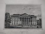A 131 Leeuwarden Paleis van justitie staalgravure 1860, Ophalen of Verzenden