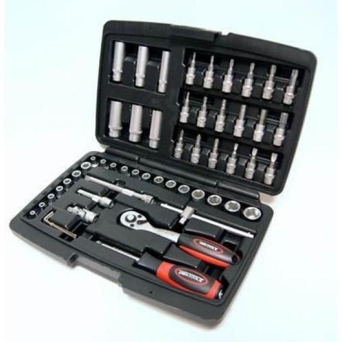 Doppenset 1/4" 53 Delig Weber, Auto diversen, Autogereedschap, Nieuw, Ophalen of Verzenden