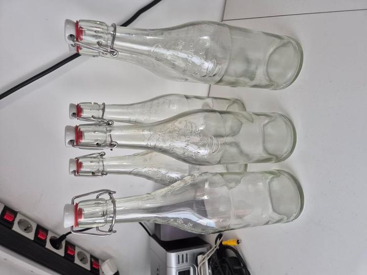 4 weckflessen met beugel dop, inhoud 75 cl, Huis en Inrichting, Keuken | Keukenbenodigdheden, Zo goed als nieuw, Ophalen of Verzenden