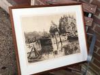Ets Jan Sirks, spaansekade nieuwehaven Rotterdam, Antiek en Kunst, Kunst | Tekeningen en Foto's, Ophalen