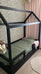 Steigerhouten Bedhuisje met lade incl. Matras & lattenbodem, Kinderen en Baby's, Kinderkamer | Bedden, Ophalen, 85 tot 100 cm