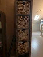 IKEA vakkenkast met 4 manden - Tegen elk aannemelijk bod, Met plank(en), Gebruikt, 100 tot 150 cm, Ophalen of Verzenden