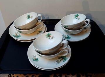 6 Prachtige antieke thee cups kop kopjes Vintage beschikbaar voor biedingen