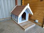 Leuk houten hondenhok, hondenhuisje, dierenverblijf, Ophalen, Zo goed als nieuw, 110 cm of meer, 100 cm of meer