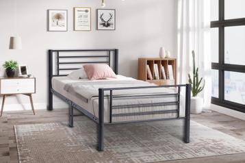 Bed metaal frame 1 persoons 90x200 beschikbaar voor biedingen