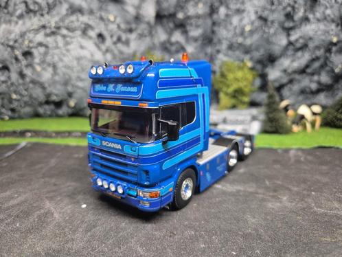 WSI Ebbe K Jensen; SCANIA R4 TOPLINE 6X2 TAG AXLE 01-1042, Hobby en Vrije tijd, Modelauto's | 1:50, Nieuw, Bus of Vrachtwagen