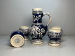 Vintage Gerzit wijnset karaf + 4 bekers, Gebruikt, Keramiek, Ophalen of Verzenden, Overige stijlen