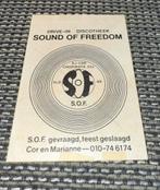 Sound of Freedom StickerFlyer Vintage Discotheek Memorabilia, Cd's en Dvd's, Cd's | Overige Cd's, Ophalen of Verzenden, Gebruikt