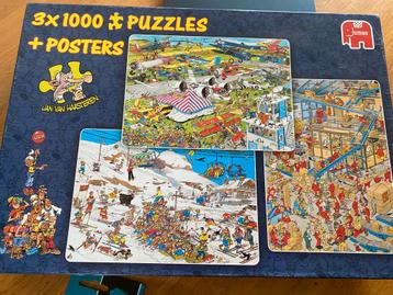 Jan van Haasteren 3x1000 Puzzels beschikbaar voor biedingen