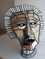 Tiffany techniek glazen hoofden / lampen, Antiek en Kunst, Kunst | Designobjecten, Ophalen of Verzenden