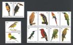 Antillen 1412-1423 vogels van het land  serie in blok en str, Dier of Natuur, Verzenden, Postfris