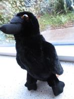 Kraai knuffel vogel uit boek Boom en Kraai zacht velours, Ophalen of Verzenden, Zo goed als nieuw, Overige typen