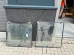 Gehard Glas Kiepramen - 2 Maten, Doe-het-zelf en Verbouw, Glas en Ramen, Ophalen, Gevelraam of Ruit, Gebruikt, Minder dan 80 cm