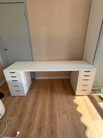 IKEA, Alex kast, bureau, 2 meter, wit, Huis en Inrichting, Kasten | Ladekasten, Ophalen, 5 laden of meer, Zo goed als nieuw, Minder dan 100 cm