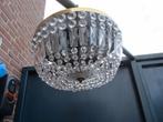 ZEER MOOIE GROTE ANTIEKE KRISTALLEN PLAFONNIERE, Ophalen