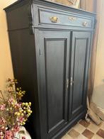 Mooie landelijke kast krijt zwart, Huis en Inrichting, Kasten | Computermeubels, Gebruikt, 70 tot 120 cm, Ophalen of Verzenden
