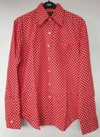 Overhemd/blouse rood met witte stippen feestkleding, maat M, Carnaval, Maat 48/50 (M), Nieuw, Ophalen of Verzenden